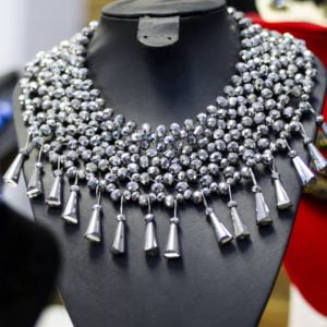 Traditional silver necklace