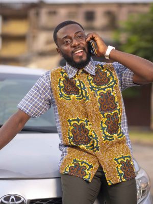 Akyekyede3Akyi Checked shirt