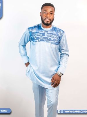 Alpha Sea blue Kaftan