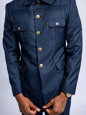 Close up look of Dumelo African Inspired Suit