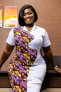 Teacher Blessing in Afro-Chic wear ; African Fashion