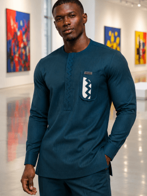 Midnight Crest Kaftan